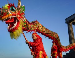 Dragón en la celebración del Año Nuevo Chino