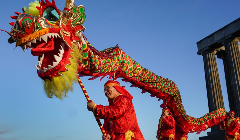 Dragón en la celebración del Año Nuevo Chino